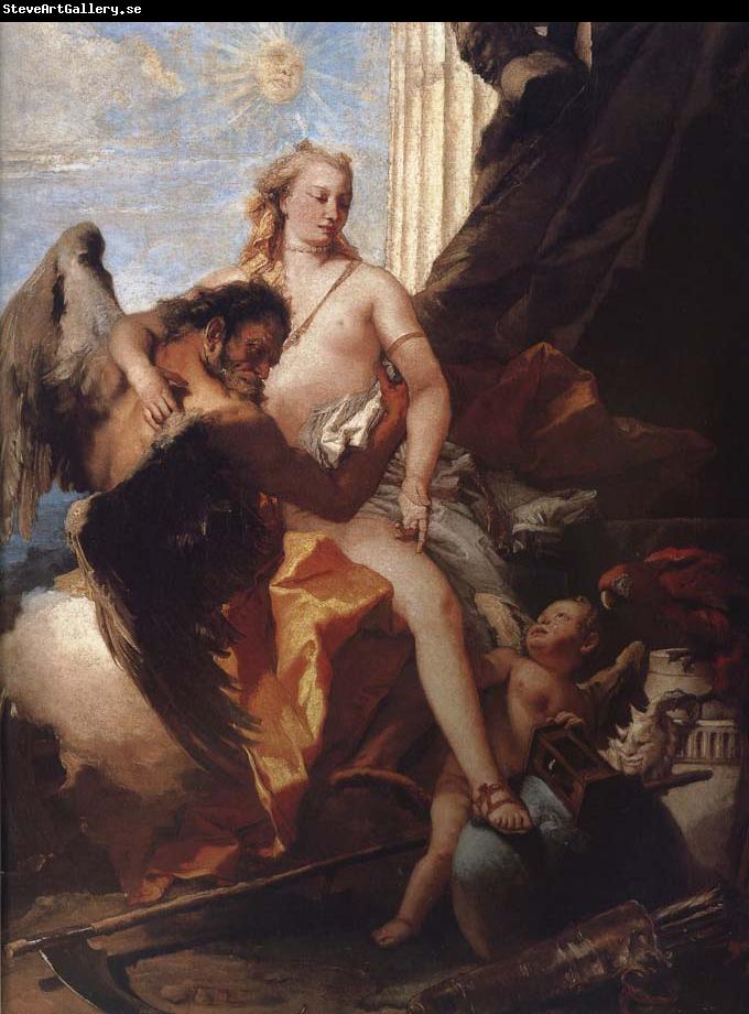 Giovanni Battista Tiepolo Opening time the truth